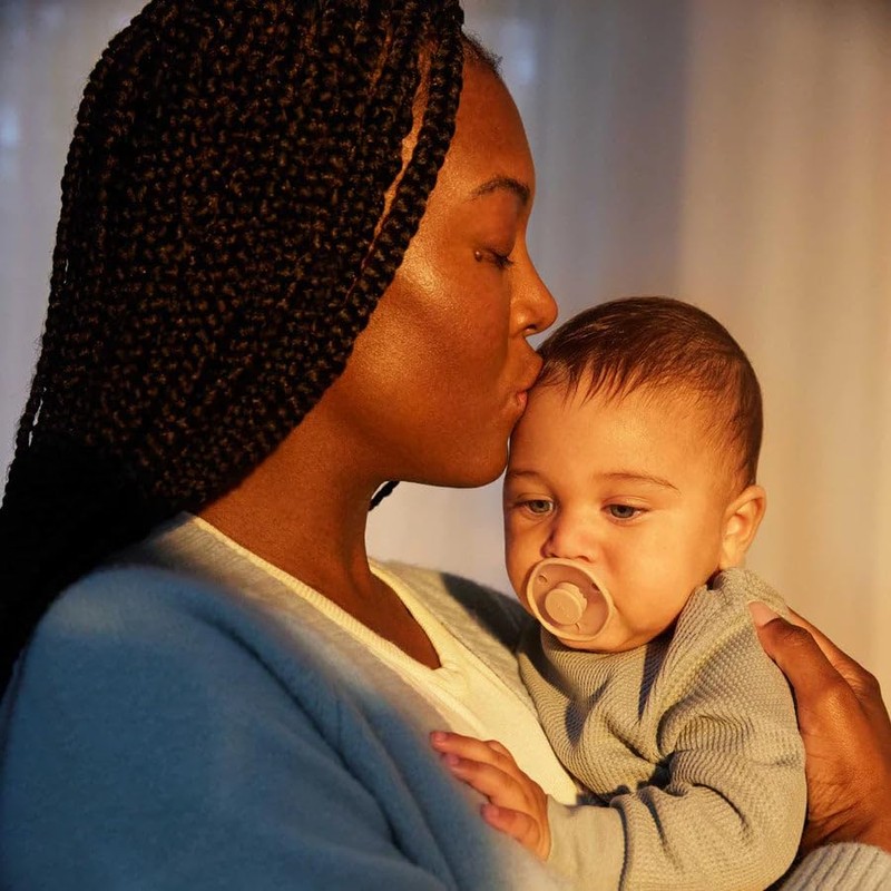 Emulait Baby Pacifier (2 Pack): 0-6 Months - Rose