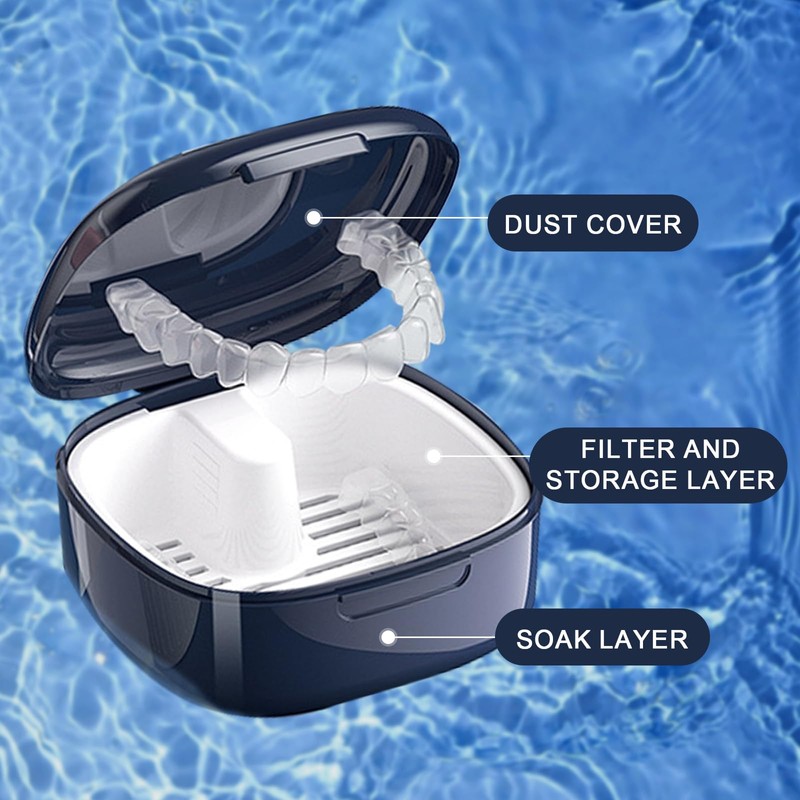 Braces Box 2 Pieces Denture Box Denture Box Denture Box