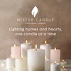 Mister Candle Dripless Unscented Pillar Candles, Set of 3 Hand