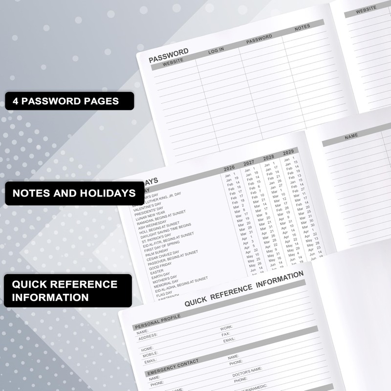 2026-2028 Monthly Planner - 3 Year Monthly Planner 2026-2028, Jan.2026