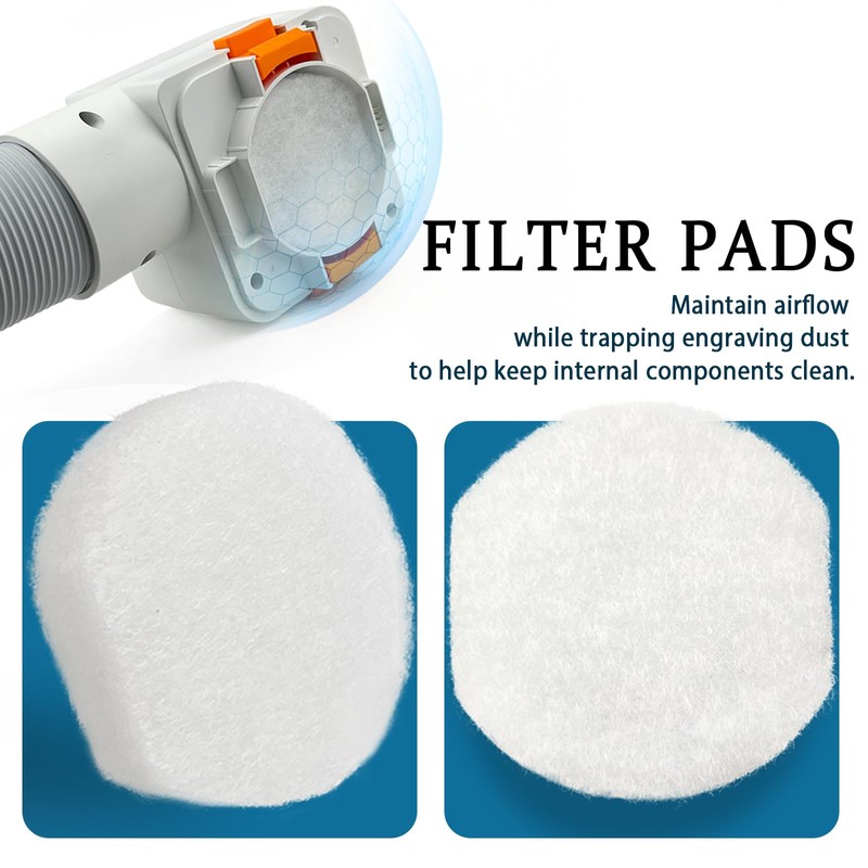 12pcs Filter Pads Compatible with Xtool M1 Ultra Exhaust Fan