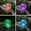 SUNNYPARK Solar Fence Post Cap Light, 4x4, Color Changing, Waterproof,