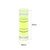 sourcing map 15pcs Small Cylindrical Bubble Level Vials 6x20mm PMMA