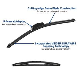 VEIGEIR Windshield Wiper Blades Compatible with 2018 2019 2020 2021 2022 Jeep Compass Original Factory Quality Front Rear Wipers Blade Set for My Car 24" 18" 10" (Pack of 3)