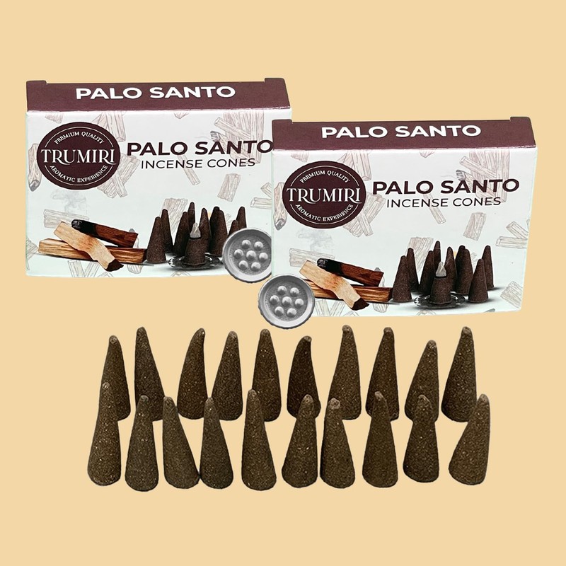 Palo Santo Incense Cones - Total 20 Cone Incense -