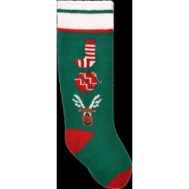 Googleheims Christmas Stocking Kit for Knitting Joy (Green)