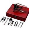 Wine Opener Corkscrew Set Bottle Opener Set With Wooden Leather
