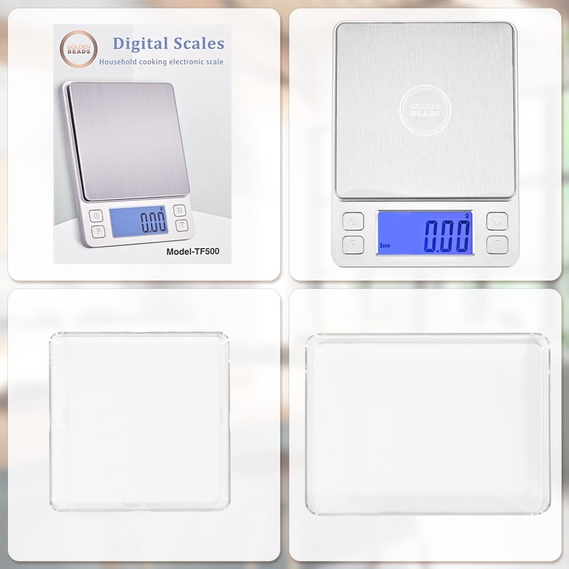 Digital scale 0.01g to 500g High-precision Weighing kitchen Scale with