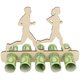 Spruchreif Money Gift Fitness | Money Gift Fitness Studio | Wooden Gifts | Money Gifts | Original Money Gifts | Voucher Jogger | Jogging Gifts | Gifts for Athletes