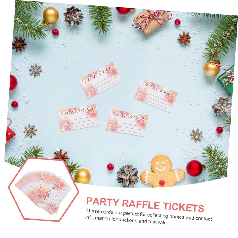 jojofuny 100 Sheets Blank Raffle Tickets Multi Use Entry Form