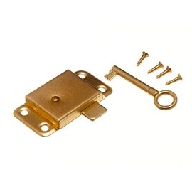 Pack Of 2 Wardrobe Cupboard Drawer Cabinet Door Lock & Key 63Mm + Screws