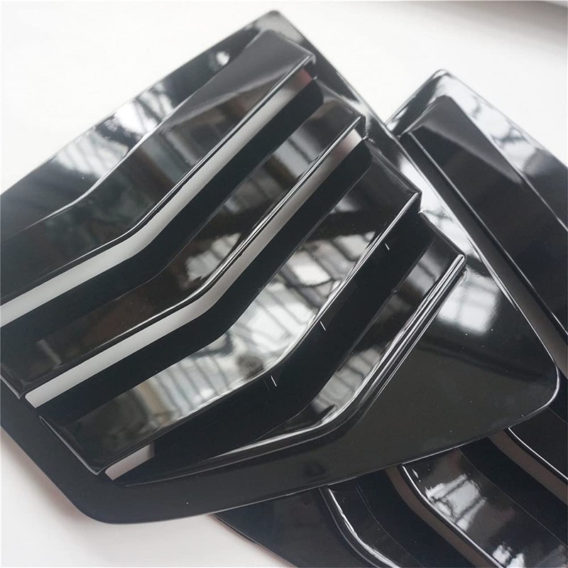 New 2pcs Racing Side Rear Quarter Window Louvers for Honda