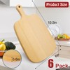 Bgtecho 6 Pack Wood Cutting Board with Handle, 10.5 X