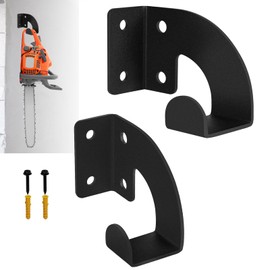 Wdwlbsm 2PCS Chainsaw Hanger, Chainsaw Wall Mount, Heavy Duty Chainsaw Rack for Garage Organization Garage Storage Sheds, Includes Screws