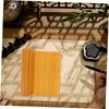 EXCEART 1 Bamboo Calligraphy Coaster Detail Carve Touch Chinese Bamboo