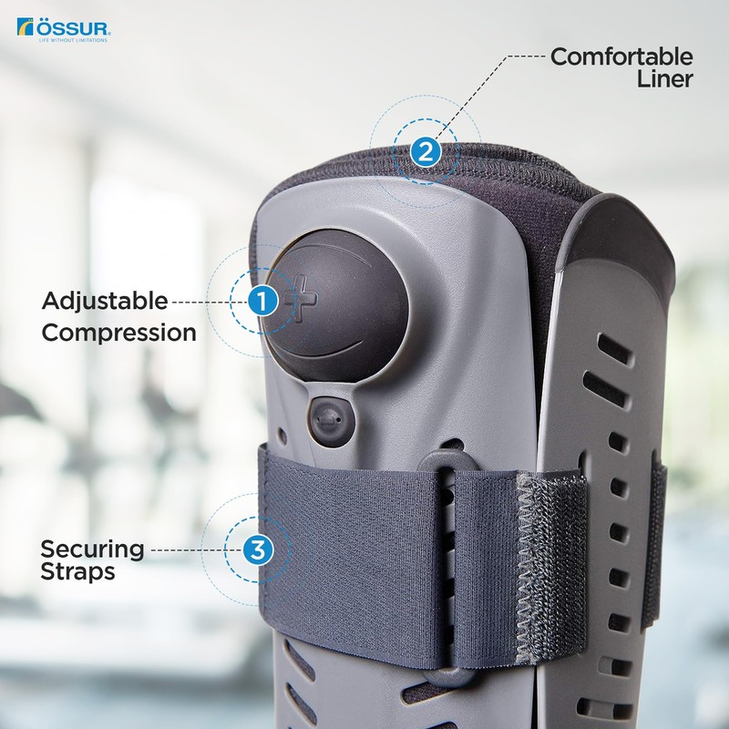 Ossur Rebound Air Walker Boot with Compression Adjustable Comfortable Straps