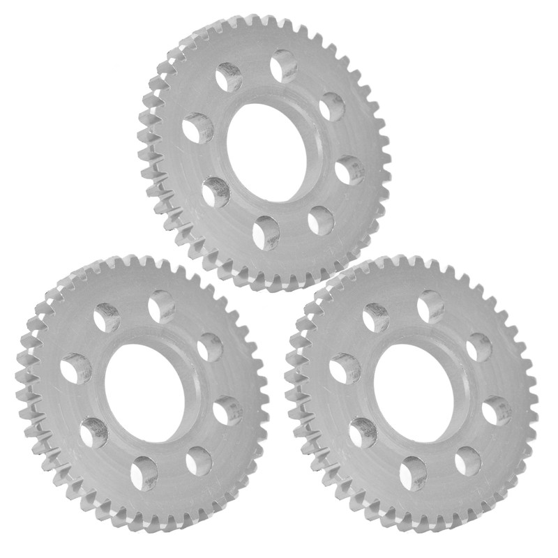 3Pcs Spur Gear 8 Holes Aluminium 4mm Thickness 14mm Centre