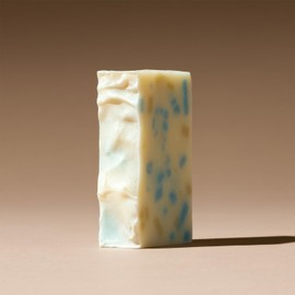 THE COLD PROCESS CLAY & ALMOND Body Solid Soap Bar, Made in Japan, 4.9 oz (140 g)