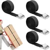 Pack of 4 lashing straps, 2 m, lashing straps, lashing