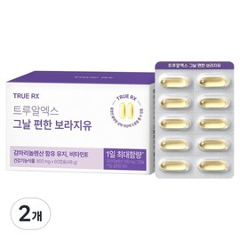 TrueRX Daily Convenient Borage Oil Gamma Linolenic Acid Clio 48g, 2 units, 60 tablets / 트루알엑스 그날 편한 보라지유 감마리놀렌산 클리오 48g, 2개, 60정