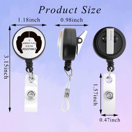PLITI Feminism Gift Women Empowerment Gift A Woman's Place is in The Resistance Feminist Badge Reel for Nurse Doctor (Place Resistance badgeCA)