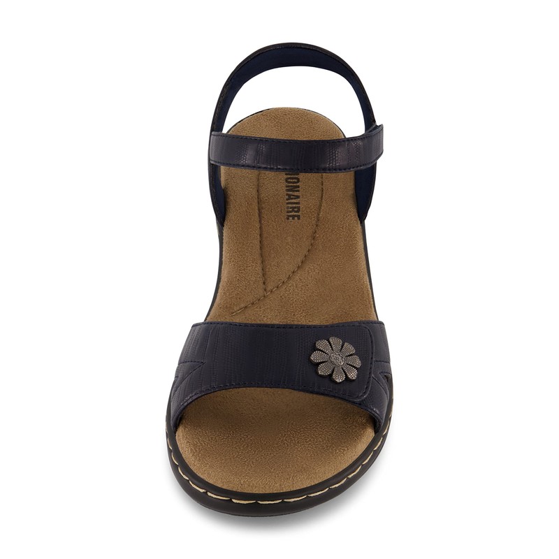 CUSHIONAIRE BLOOM - Sandalias cómodas para mujer con espuma cómoda