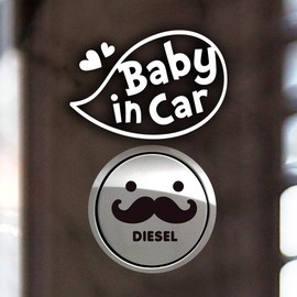 Jeje Deco P_Speech bubble reflection+fuel cap mustache Diesel B / P_말풍선 반사+주유구수염 디젤B