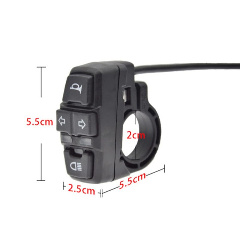 Mochalight Bike Headlight-Taillight Combinations -24V to 48V E-Bike Headlight Turn