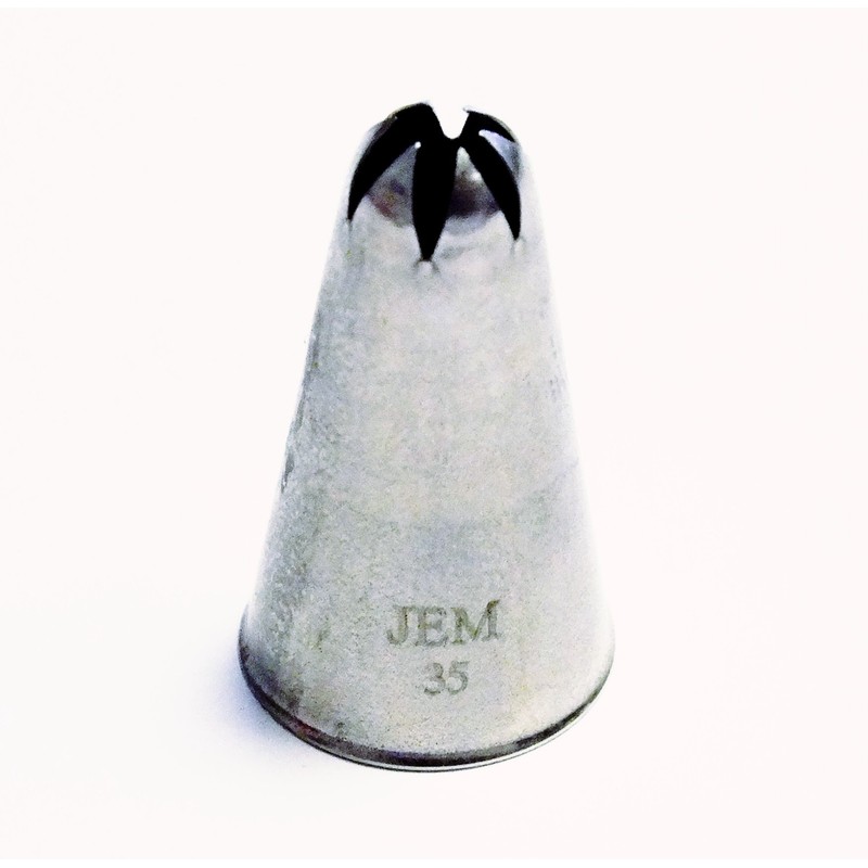 JEM Closed Star Piping Nozzle, Decorating Tip, no. 35
