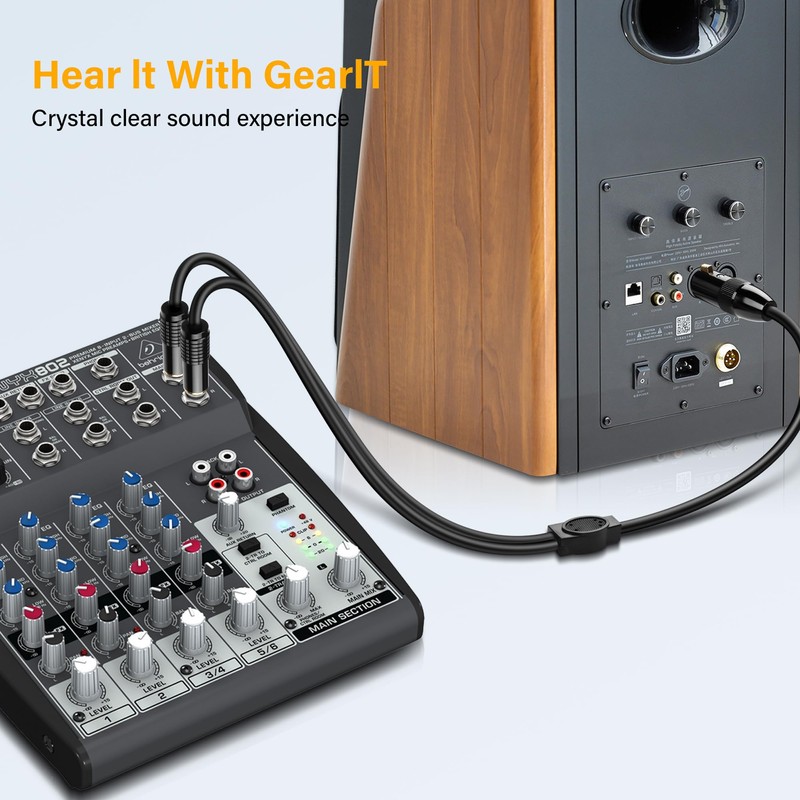 PNGKNYOCN XLR to Dual 1/4 TS Microphone Y Splitter Cable,