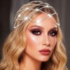 CAKURE Rhinestone Head Chain 1920s Flapper Cap Roaring 20s Headpiece