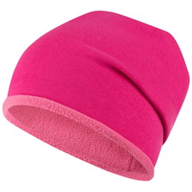 Smarilla Winter Hat Girls Children's Beanie Fleece Lined, Dark pink