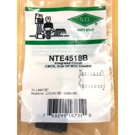ECG / NTE NTE4518B, CMOS BCD Dual Up Counter~ 16 Pin DIP (ECG4518B)
