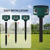 QXMH Solar Outdoor Motion Sensor Alarm: 129db Motion Detector Alarm