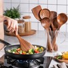 7-Piece Wooden Kitchen Utensil Set for Everyday Cooking - Non-Scratch