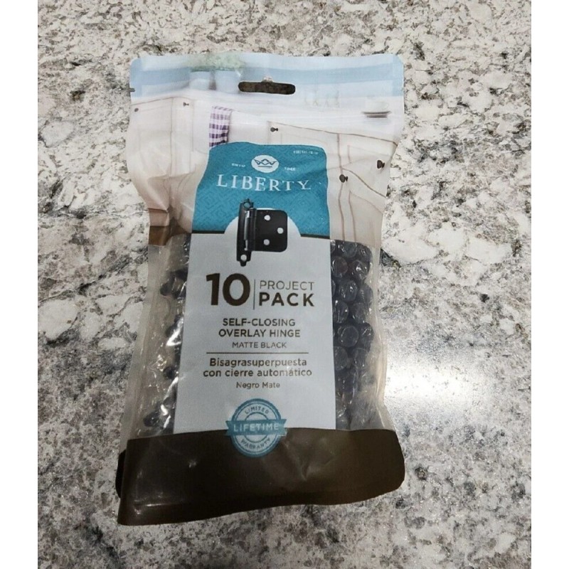 Liberty (10) Liberty Self Closing Overlay Hinges Project Pack Matte