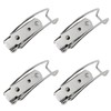 VAKTOK 4PCS Spring Loaded Toggle Latch Hasp Iron Plated Nickel