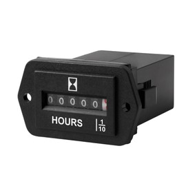 RileyFine Mechanical Timer Waterproof Hour Meter for Small Engines Auto Boat Motorcross Generator Lawn Mower Tractor Pump Golf cart Marine Truck Wood Chipper (DC 6-80V)