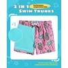 maamgic Boys Swim Trunks with Compression Liner Toddler Stretch Swim