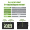 Hydrometer with Thermometer, Mini Hygrometer Digital, Indoor Hygrometer, for Greenhouse/Wine