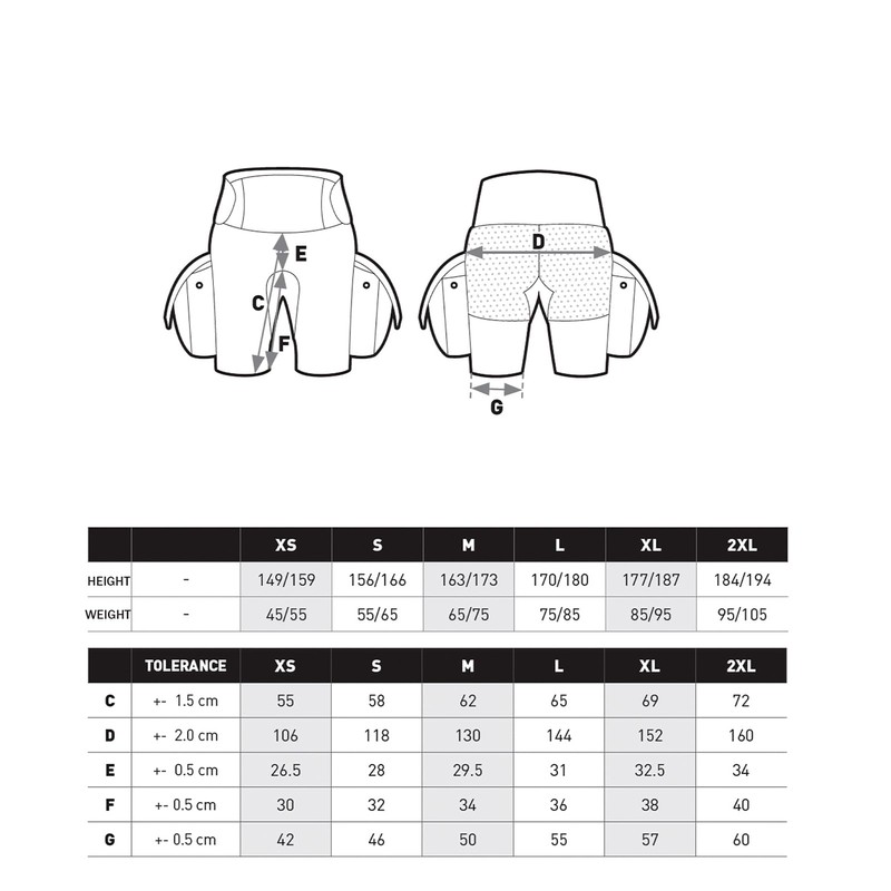 Mares Unisex Tek Trilaminate Shorts - Durable Lightweight Flexible Quick-Drying