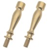 HAJXZH 2 Pcs 2 Inch Lamp Finial Extender Turned Brass