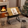 Drafting Table w/Stool,Height Adjustable Drafting Table for Adults,Tilted Tabletop with