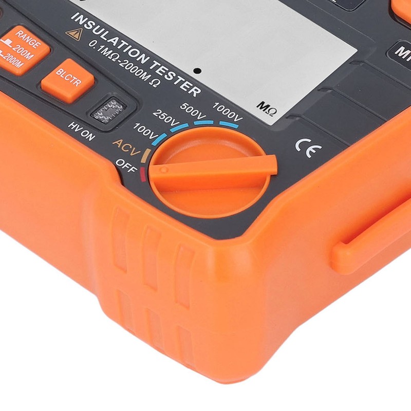 Digital Megohm Meter Electrical Earth Resistance Insulation Tester High Accuracy