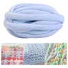 Hilo Grueso Y Voluminoso, Lavable A Mano, Hilo Azul Claro