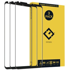 CENTAURUS Replacement for L-G V30 Tempered Glass Screen Protector-(3 Pack) HD Full Coverage Arc Surface Silk Print Protective Film L-G V30 H932 H931 H933 H930K V300K V300L V300S VS996 US998