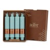 Root Candles Unscented Timberline Collenette 7-Inch Dinner Candles, 4-Count, Sky
