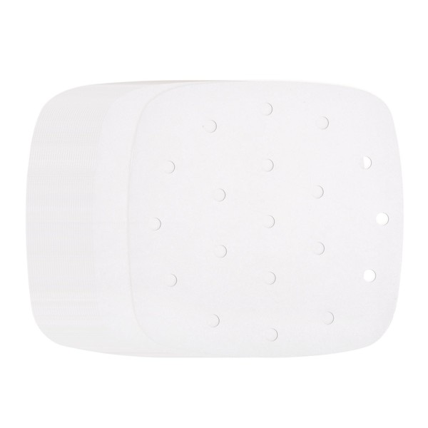 sourcing map 100pcs Air Fryer Liners 6.5 Inch Square Bamboo