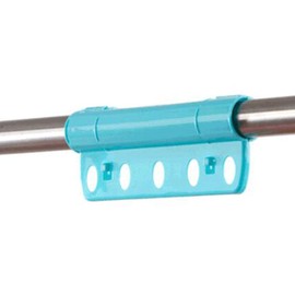 STK Hanger Holder, Hanger Stopper, Strong Wind Protection, Hanger Catcher, Won't Fall, Windproof Clothesline (Blue, Set of 3)