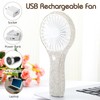 Mudder Rhinestone Handheld Fan Crystal Bling Mini Personal Fan Glitter